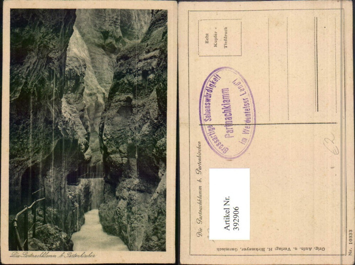 392906,Partnachklamm b. Partenkirchen Schlucht