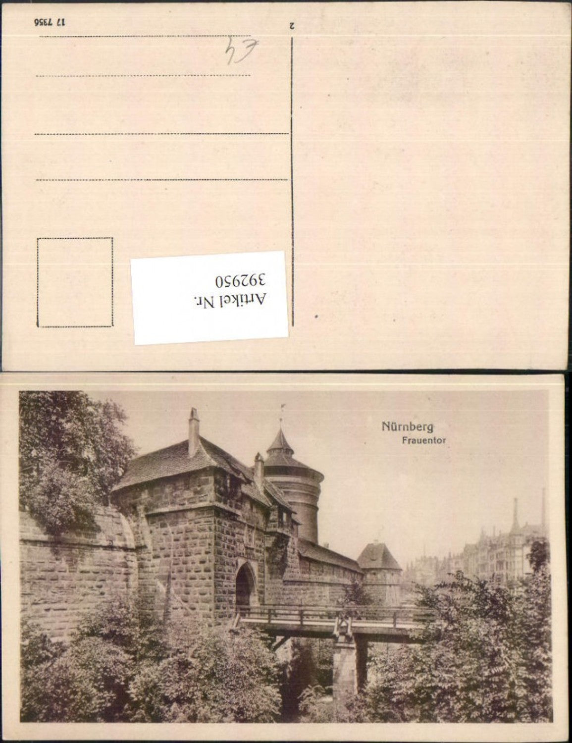 392950,Nürnberg Frauentor Tor Brücke Burg