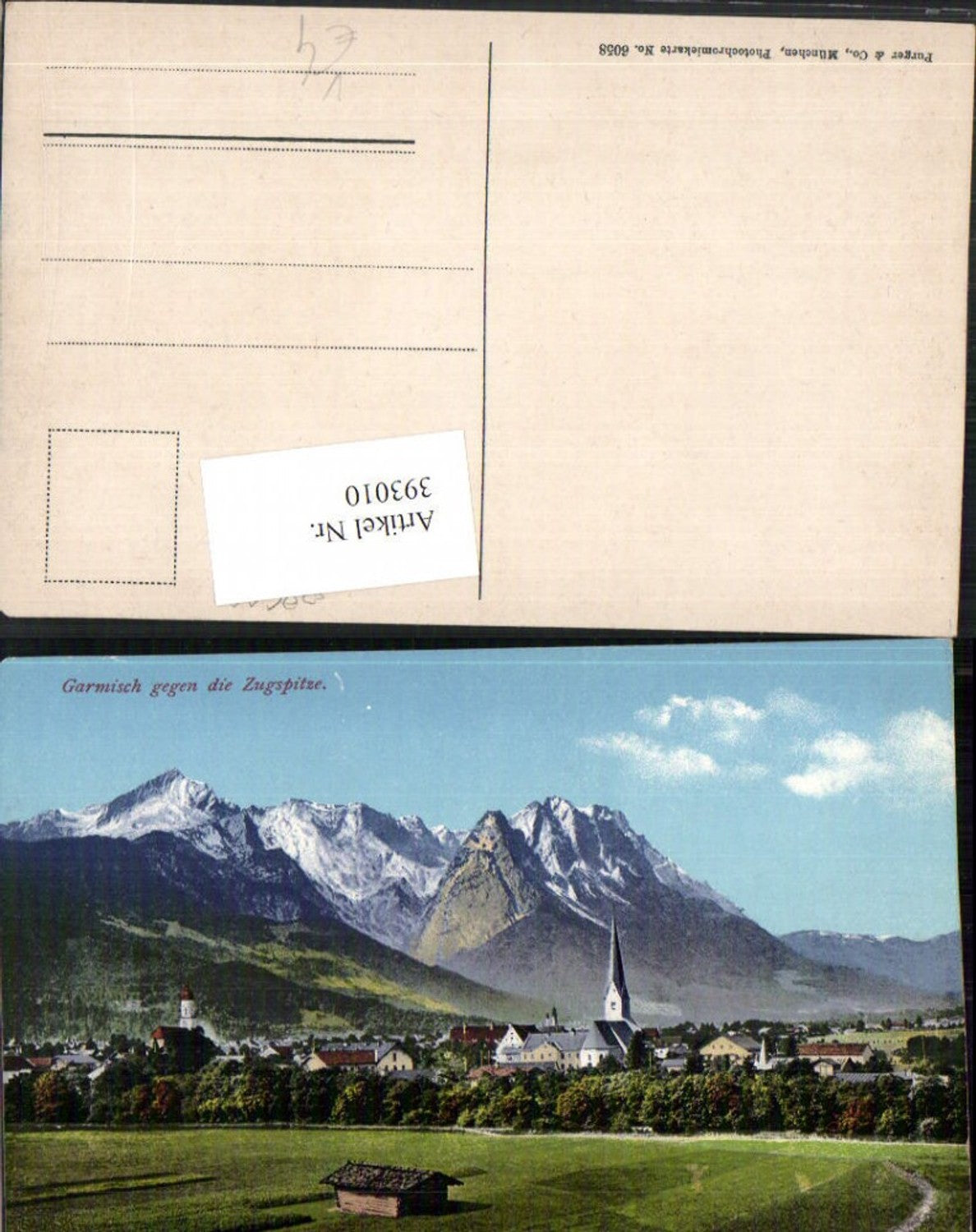 393010,Garmisch Totale geg. Zugspitze Bergkulisse pub Purger & Co 6058