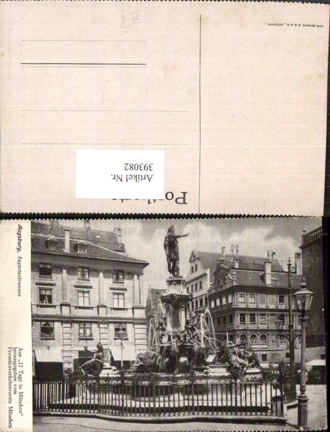 393082,Augsburg Augustusbrunnen fountain