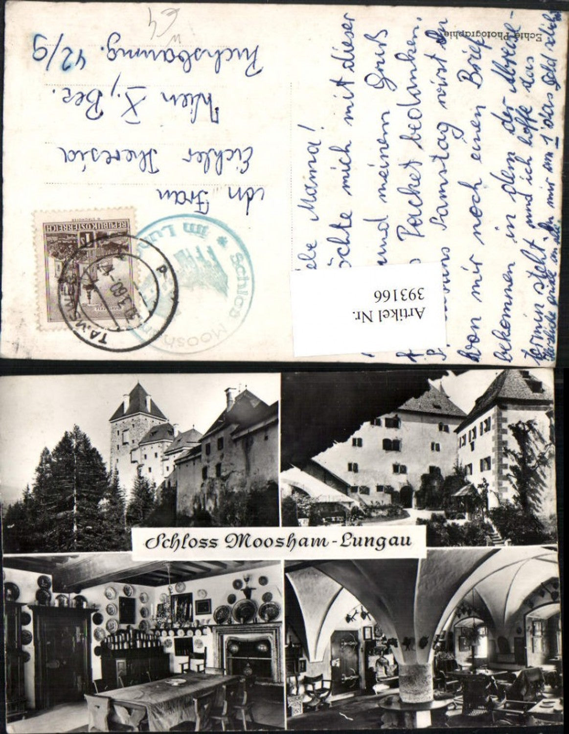393166,Schloss Moosham b. Unternberg im Lungau Mehrbildkarte