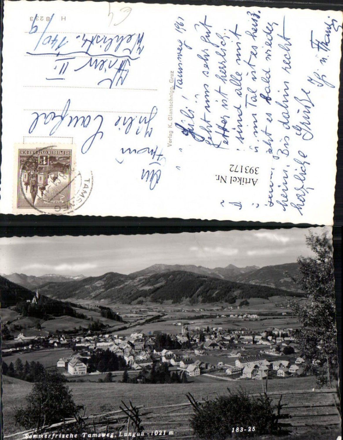 393172,Tamsweg im Lungau Totale Bergkulisse