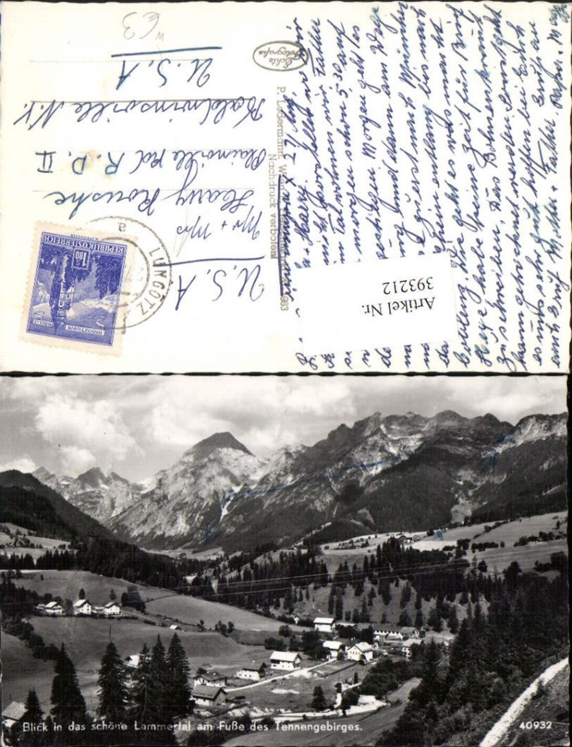 393212,Blick in das schöne Lammertal am Fuße des Tennengebirges Bergkulisse