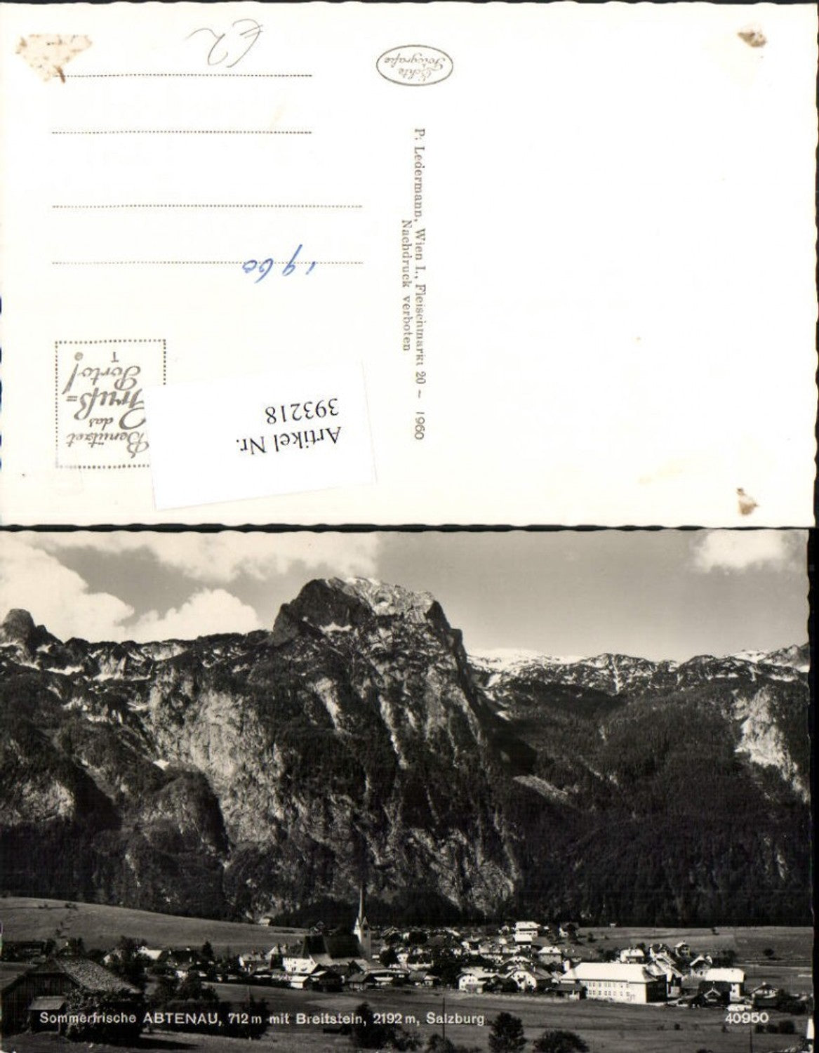 393218,Abtenau Totale m. Breitstein Bergkulisse