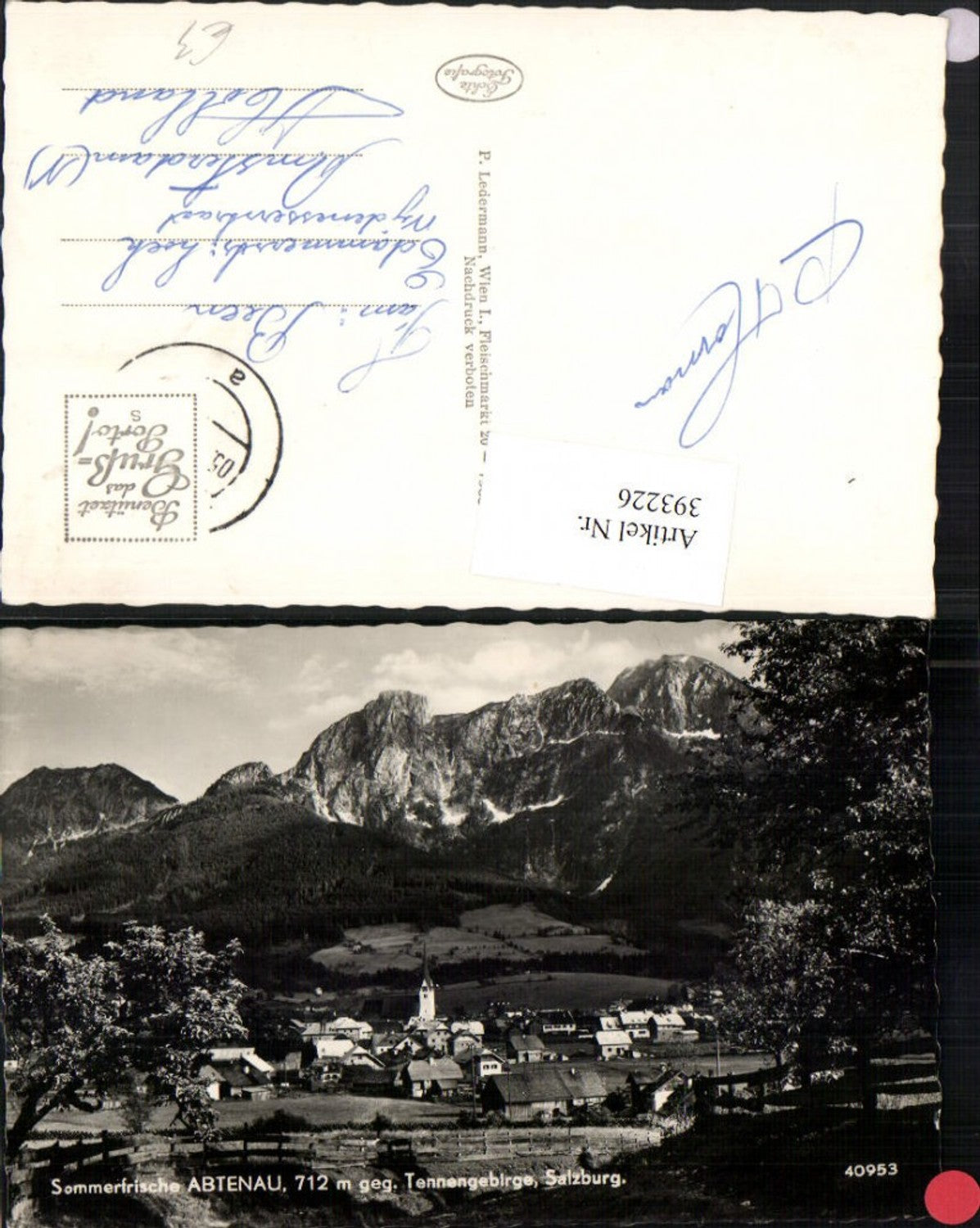393226,Abtenau Totale geg. Tennengebirge Bergkulisse