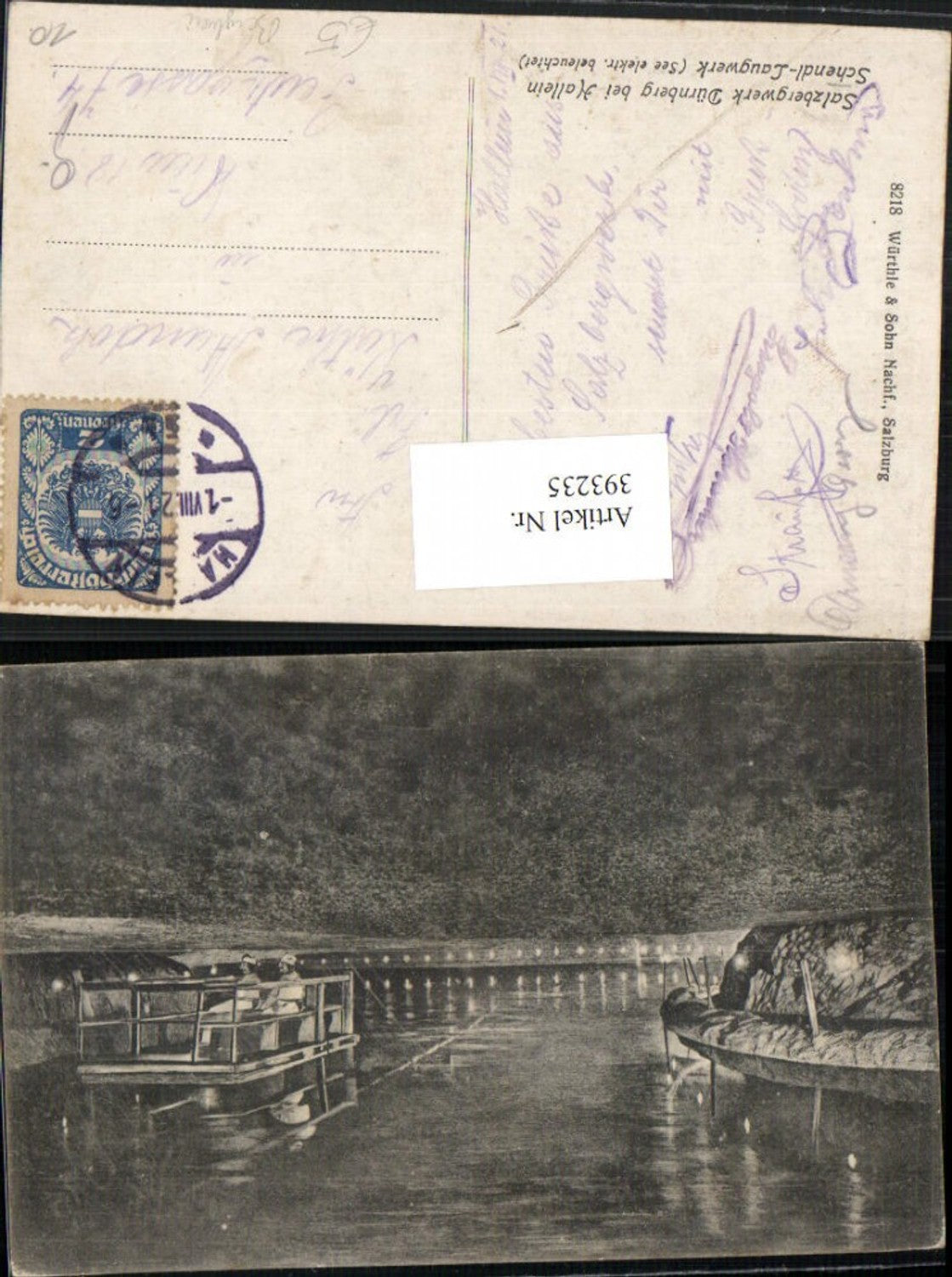 393235, Salt mine Dürrnberg near Hallein Schendl-Laugwerk salt lake
