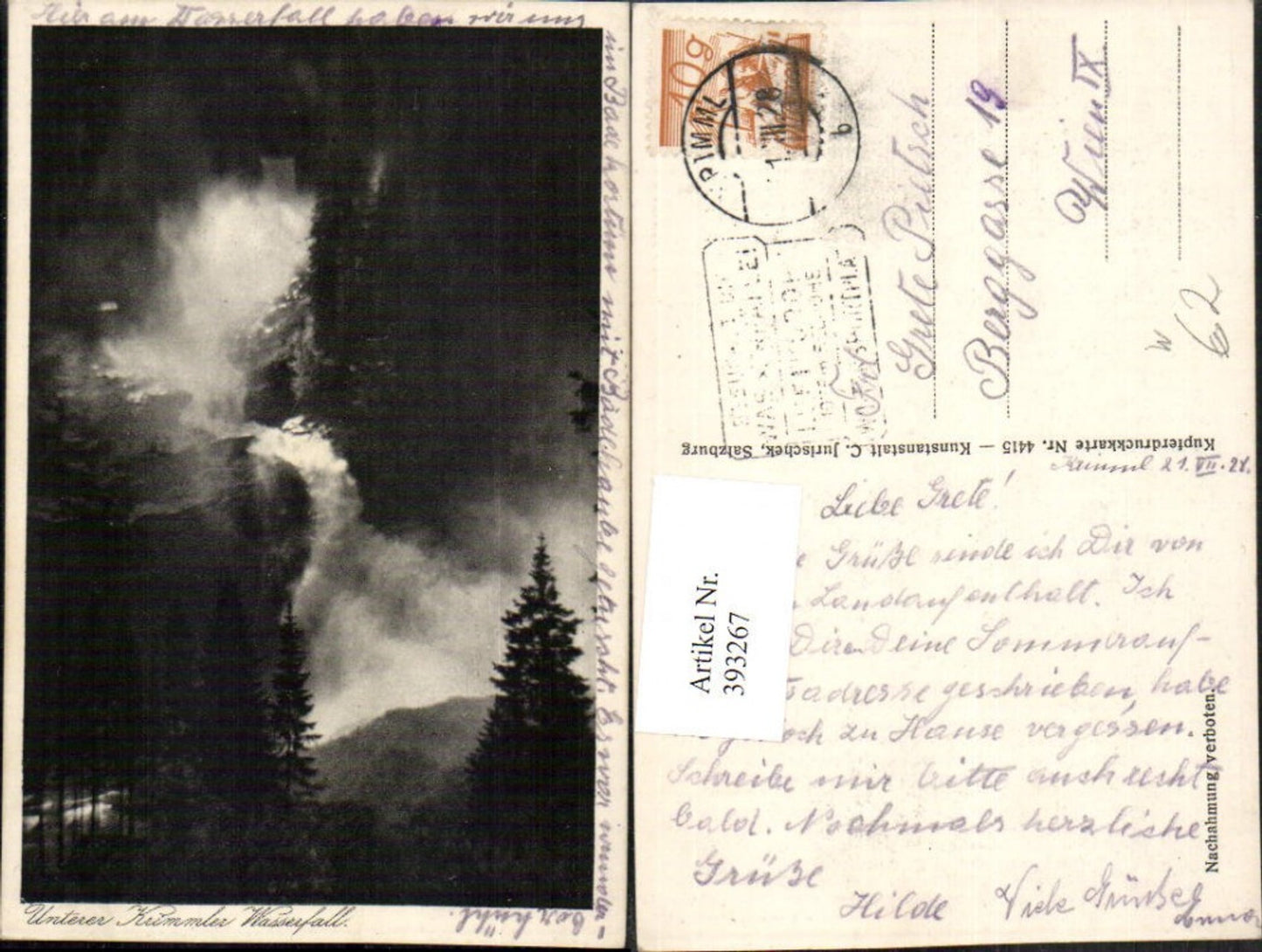 393267,Unterer Krimmler Wasserfall b. Krimml