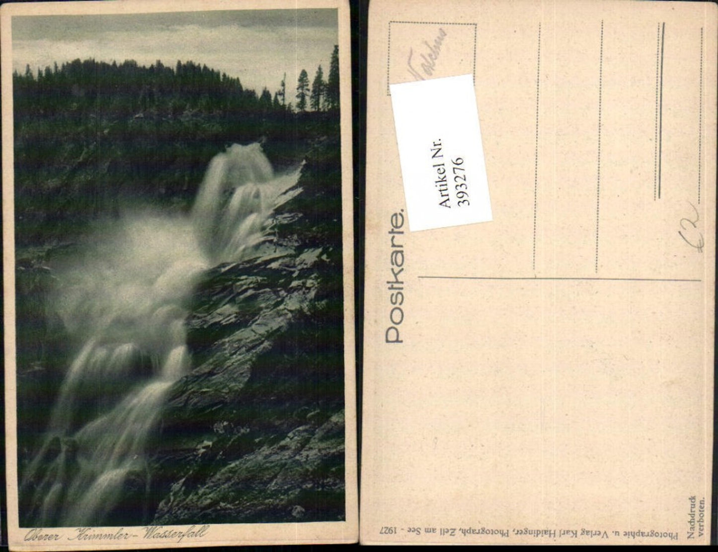 393276,Oberer Krimmler Wasserfall b. Krimml