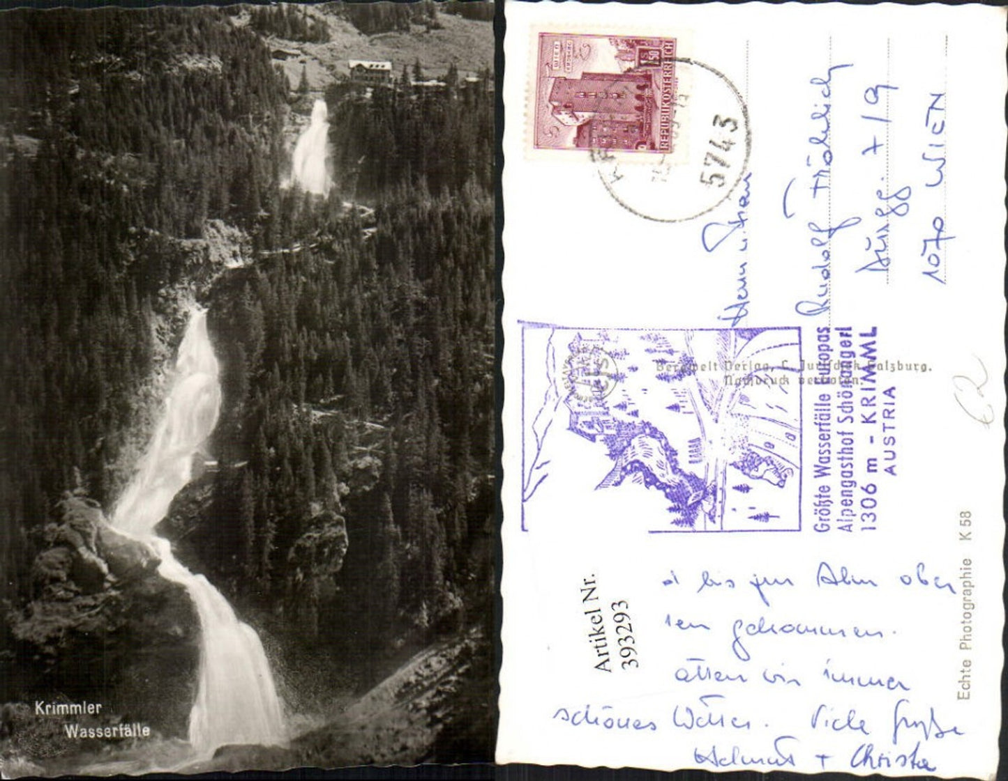393293,Krimmler Wasserfälle b. Krimml