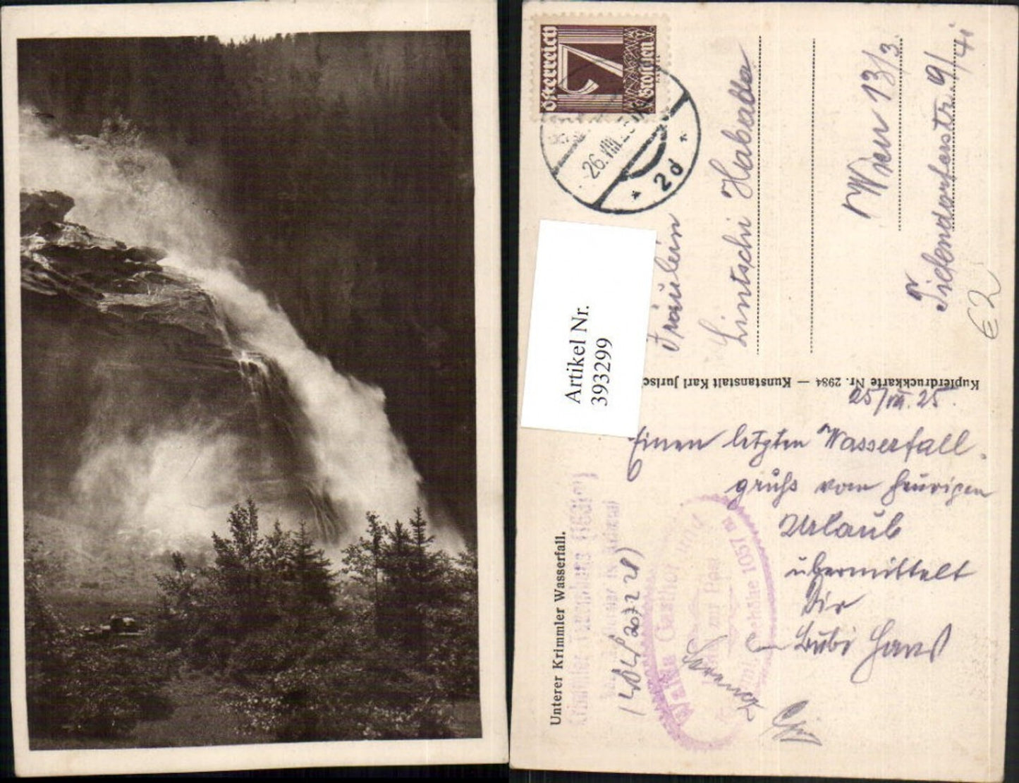 393299,Unterer Krimmler Wasserfall b. Krimml
