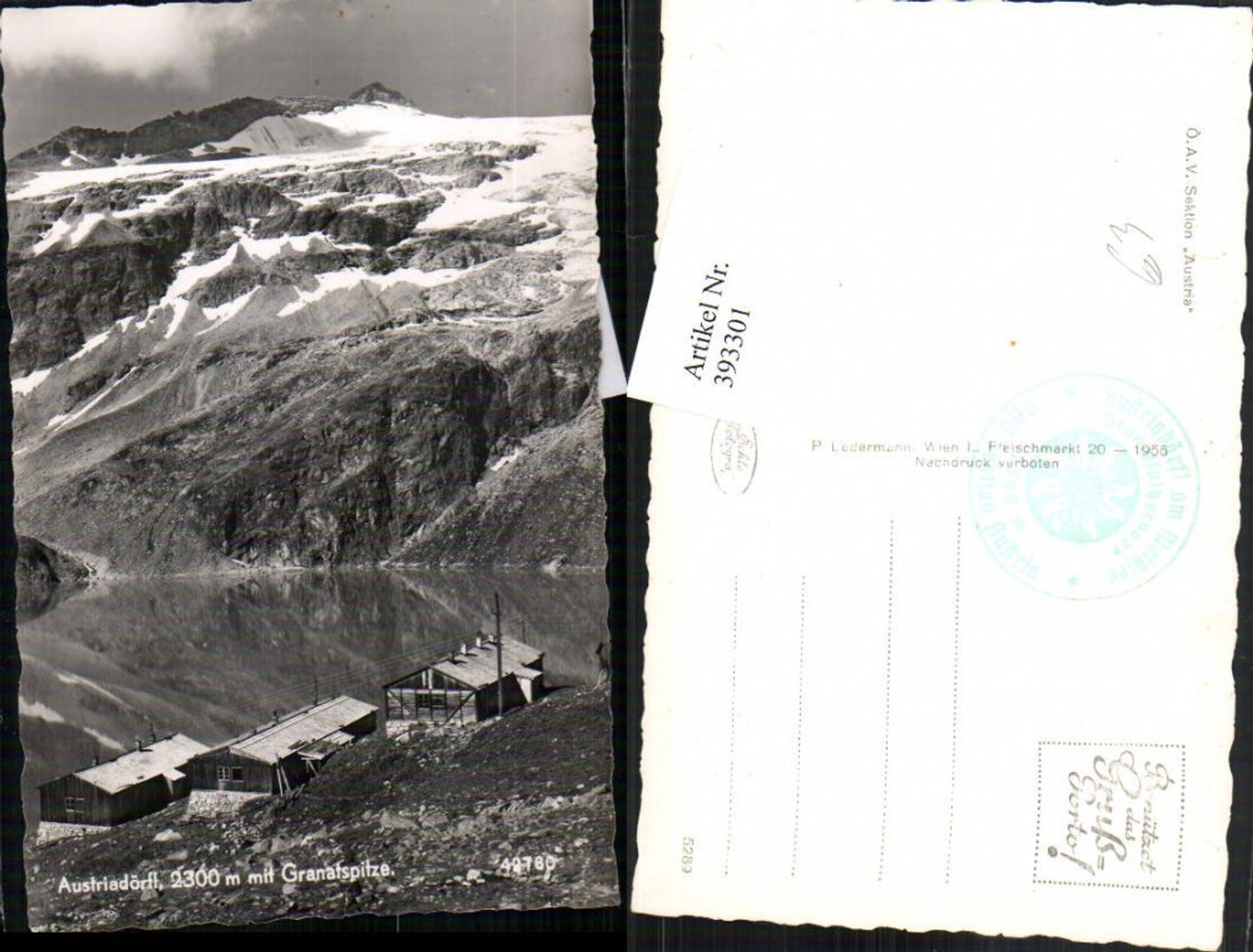 393301,Austriadörfl b. Uttendorf m. Granatspitze Bergkulisse