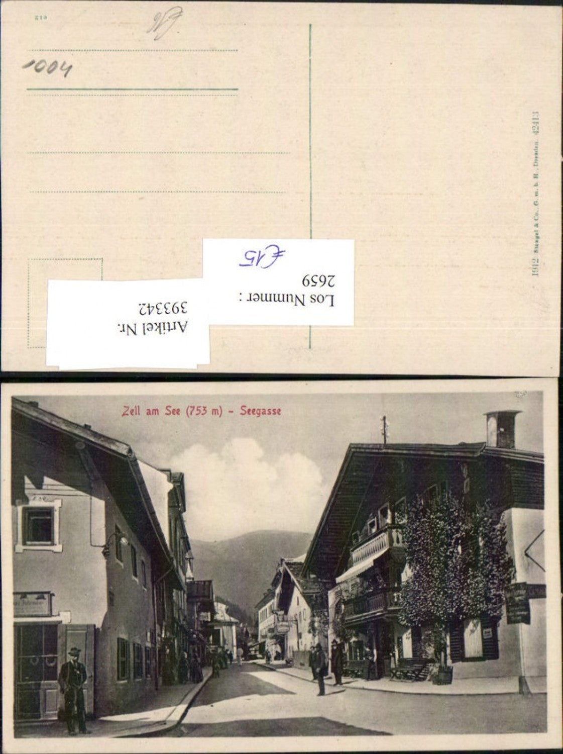 393342,Zell am See Seegasse Straßenansicht