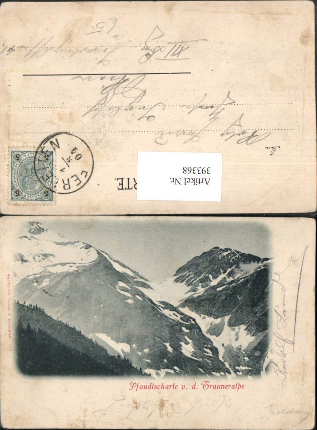 393368,Pfandlscharte von d. Trauneralpe b. Bruck Bergkulisse