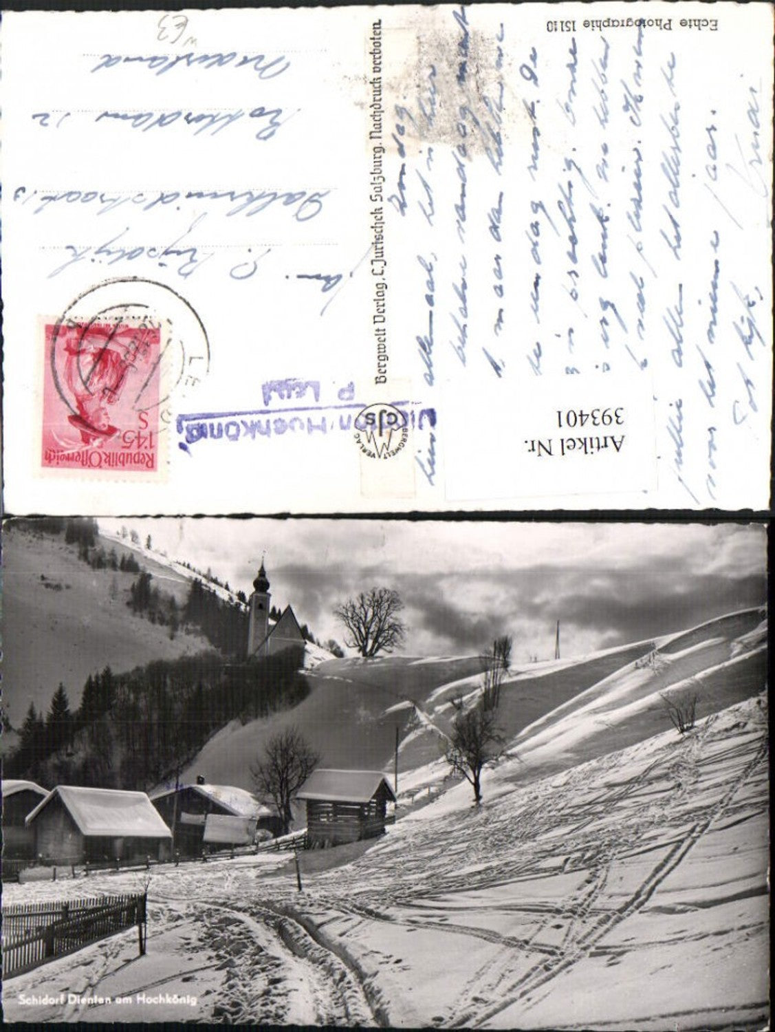 393401,Dienten am Hochkönig Kirche Winterbild