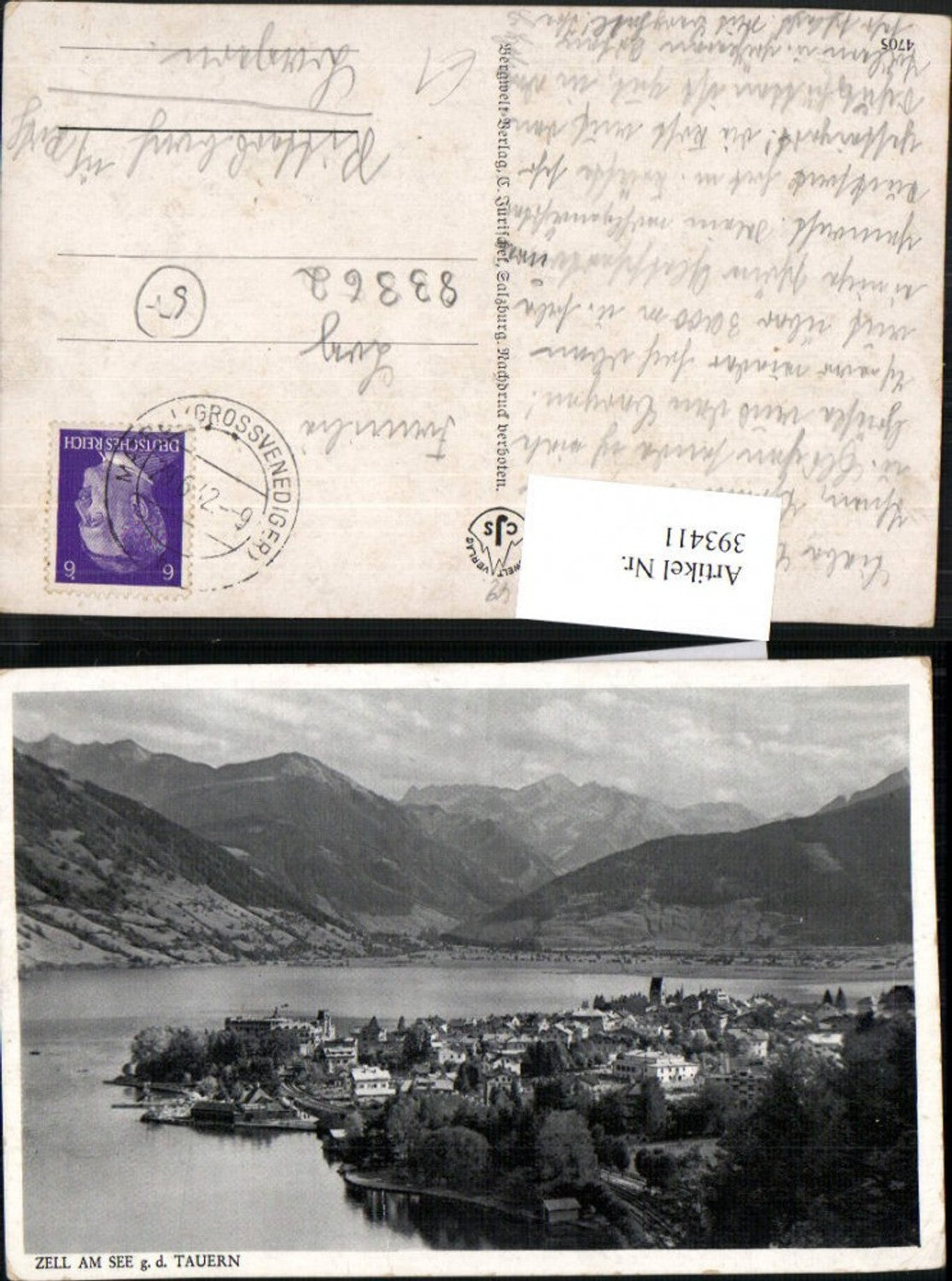 393411,Zell am See Totale geg. Tauern Bergkulisse