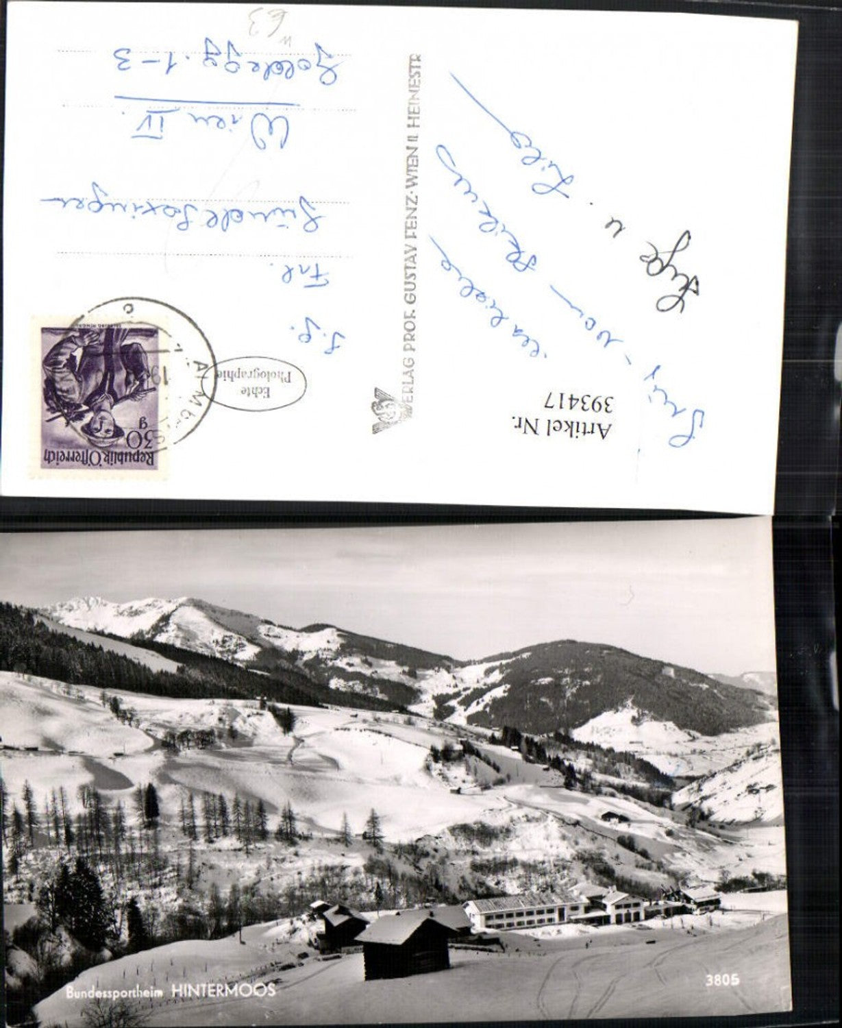 393417,Hintermoos b. Maria Alm Bundessportheim Bergkulisse Winterbild