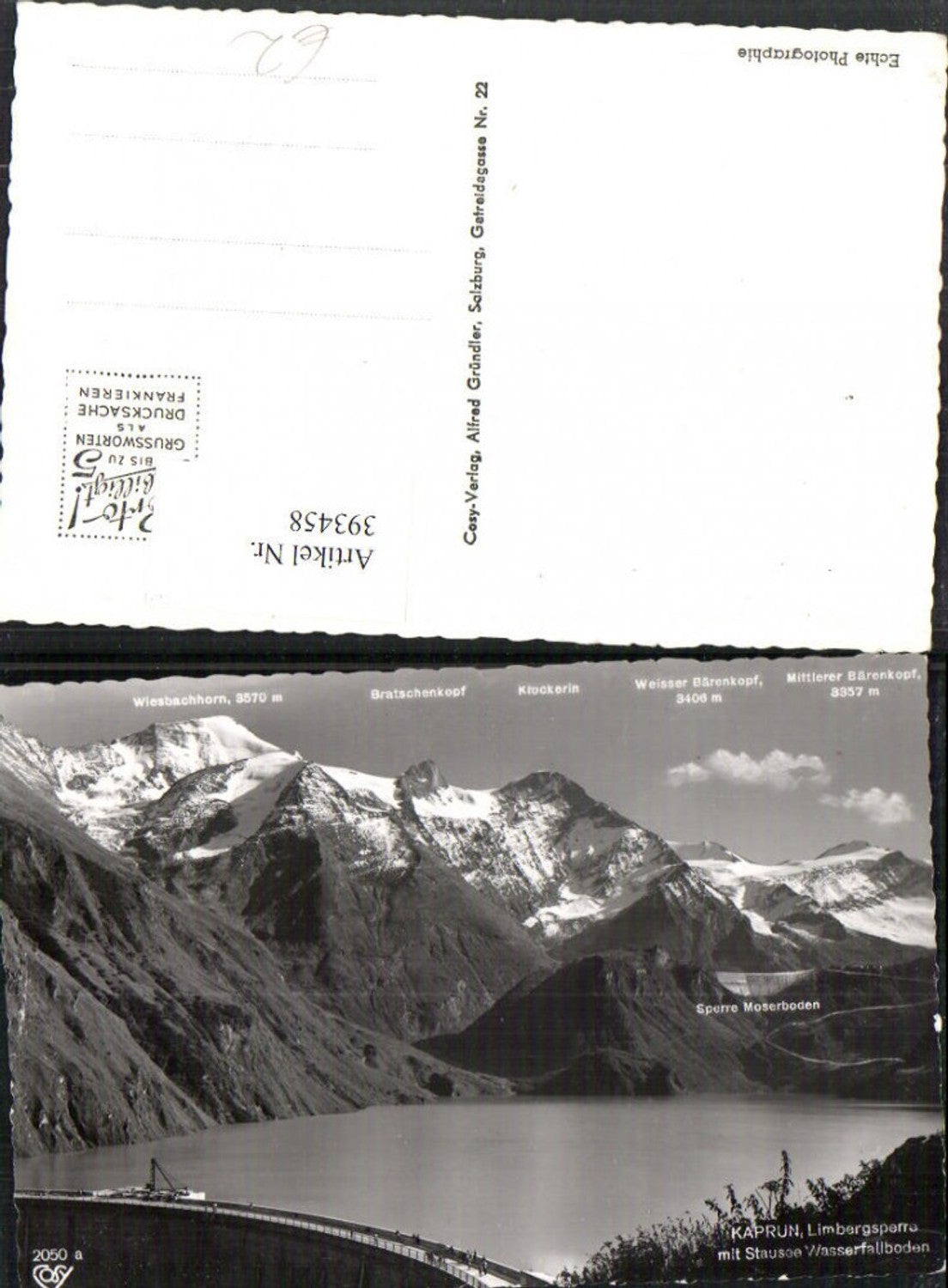 393458,Kaprun Limbergsperre Talsperre Damm Stausee Bergkulisse pub Cosy 2050a