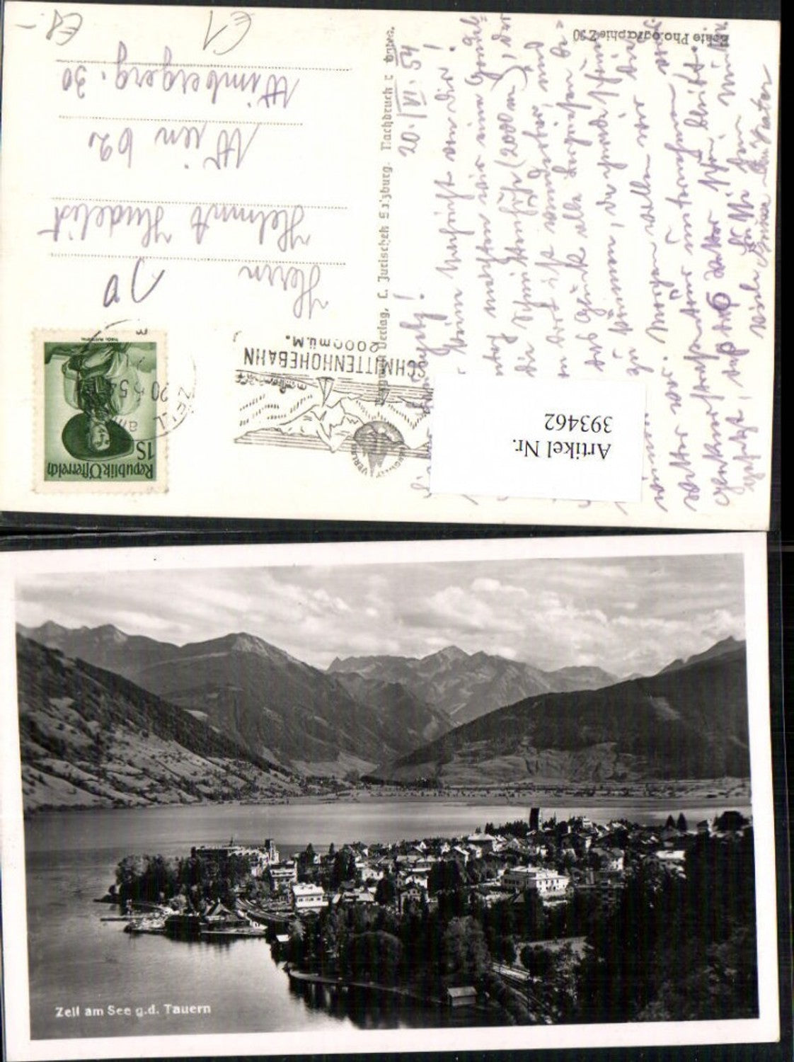393462,Zell am See Totale geg. Tauern Bergkulisse