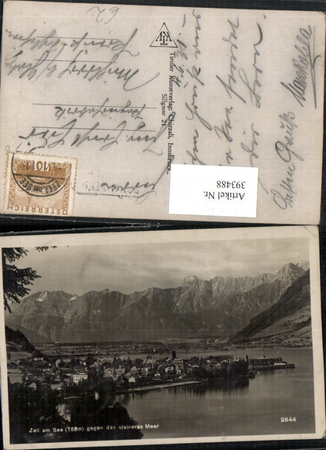 393488,Zell am See Totale geg. Steinernes Meer Bergkulisse