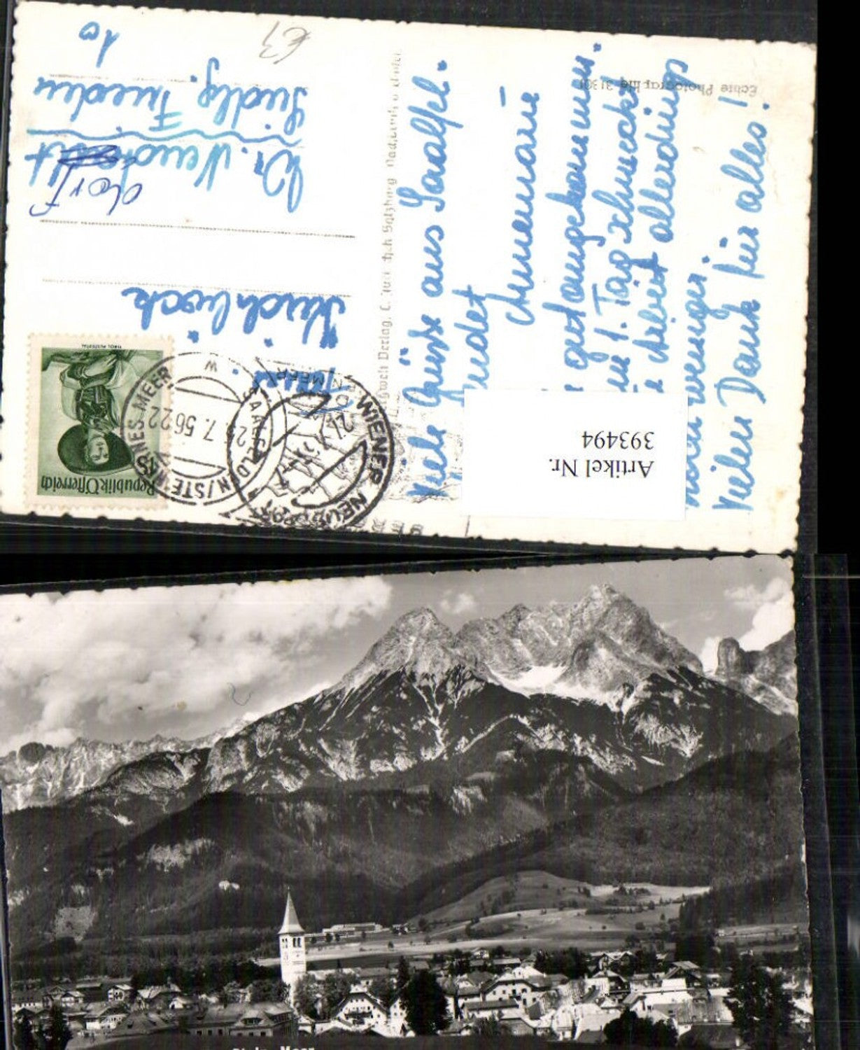 393494,Saalfelden am Steinernem Meer Totale Bergkulisse