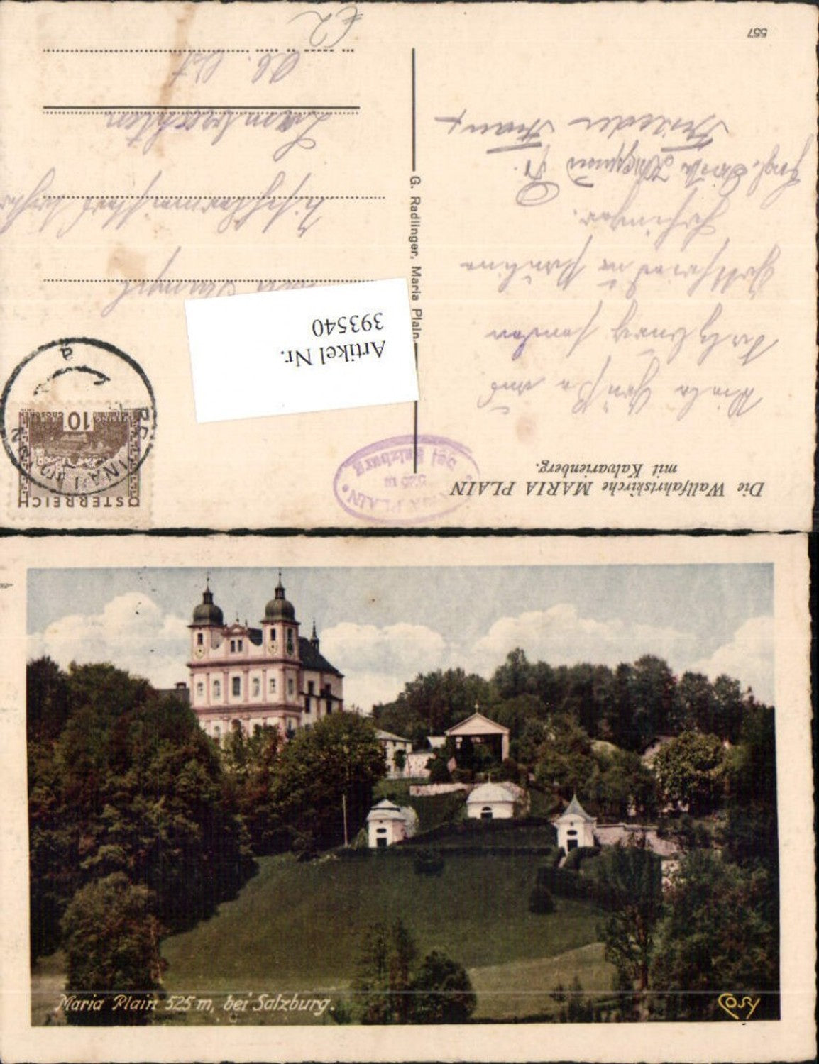 393540,Wallfahrtskirche Kirche Maria Plain b. Bergheim m. Kalvarienberg pub Cosy