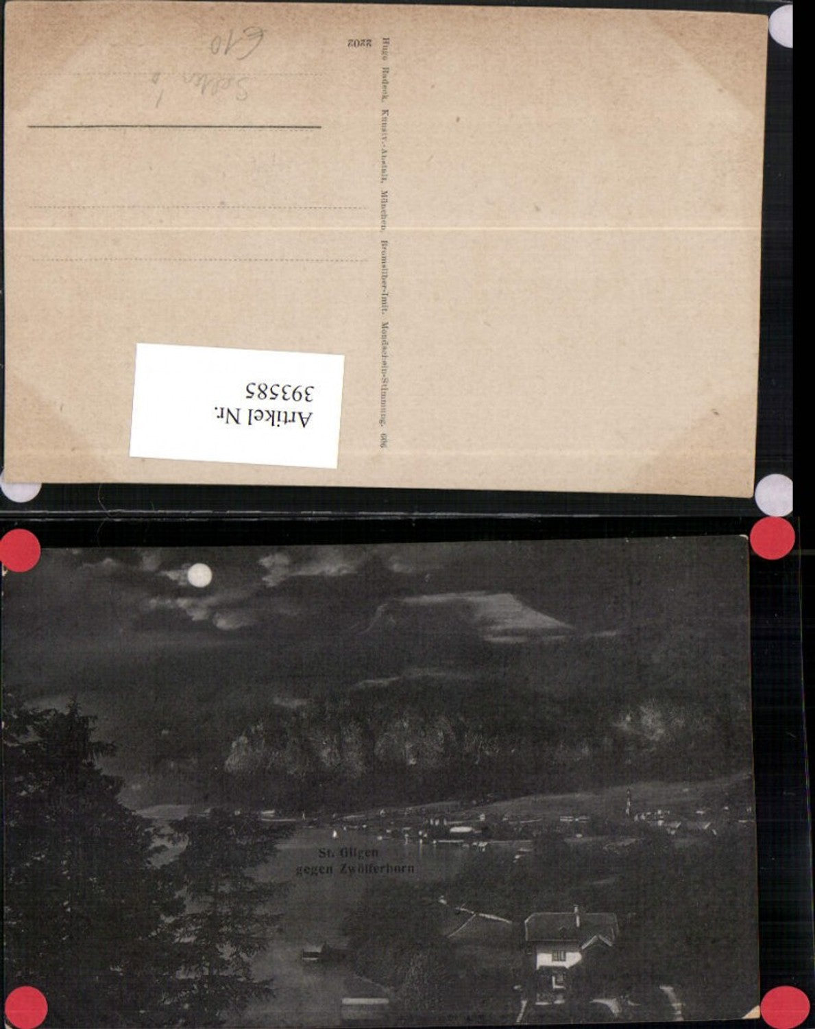 393585,Rare AK St. Gilgen Totale against Zwölferhorn Moonlight