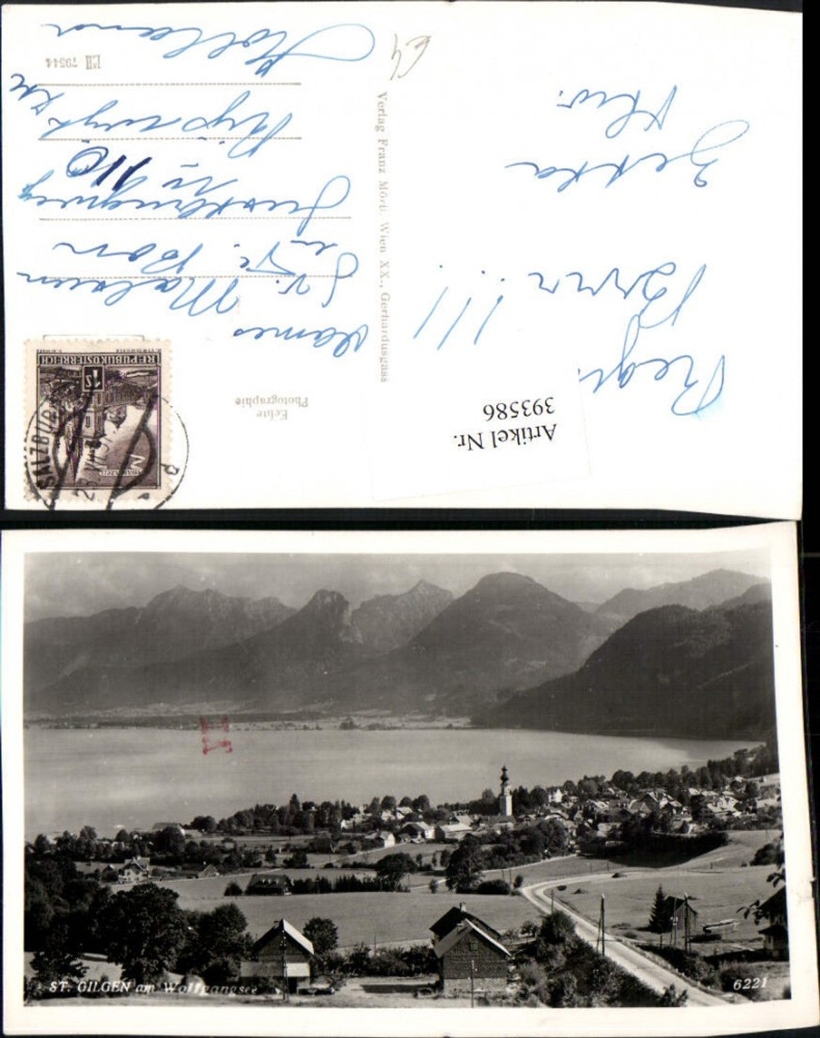 393586, St. Gilgen on Lake Wolfgangsee Total mountain scenery