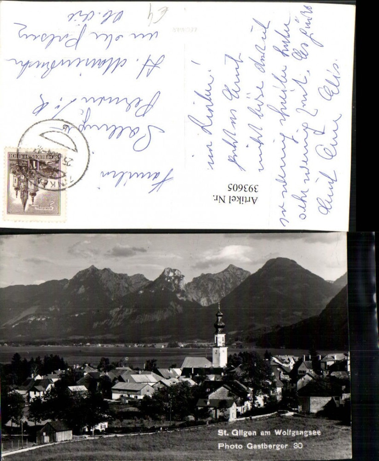 393605, St. Gilgen on Lake Wolfgang, total mountain scenery, pub photo Gastberger 30