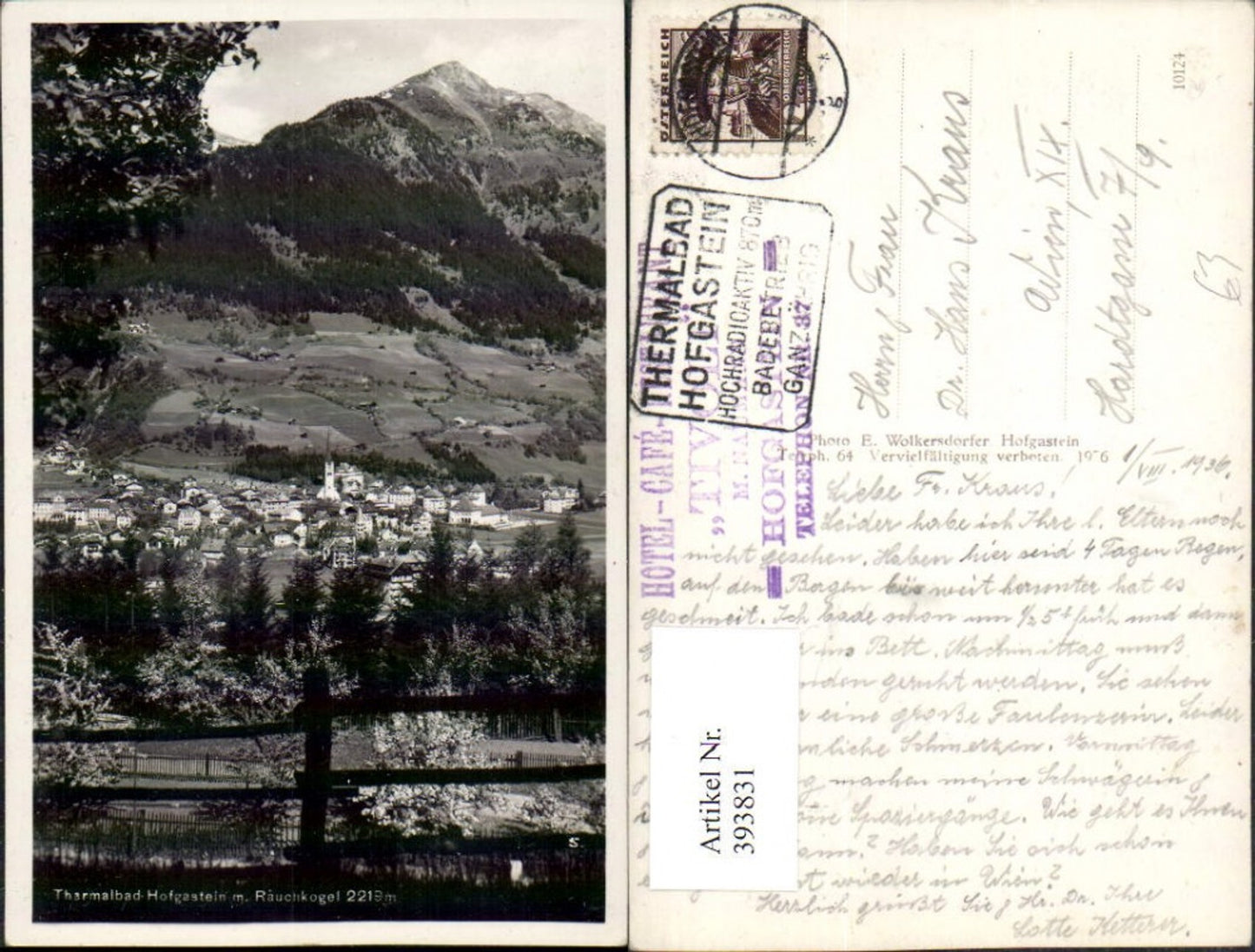 Alte Ansichtskarte – Old Postcard