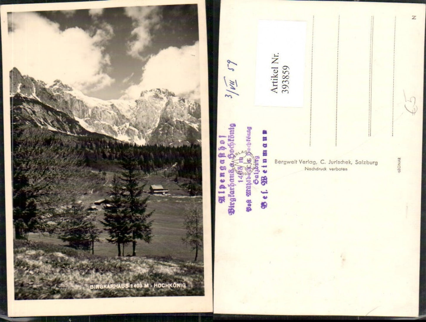 Alte Ansichtskarte – Old Postcard