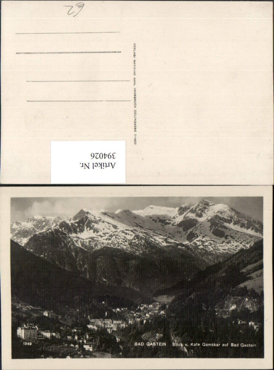 Alte Ansichtskarte – Old Postcard