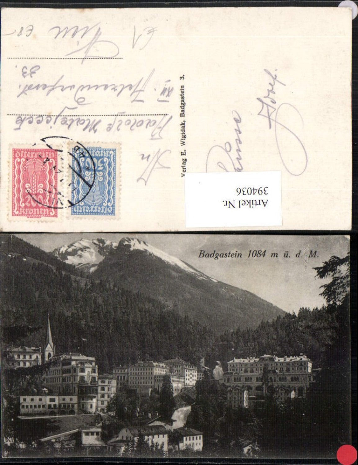 Alte Ansichtskarte – Old Postcard