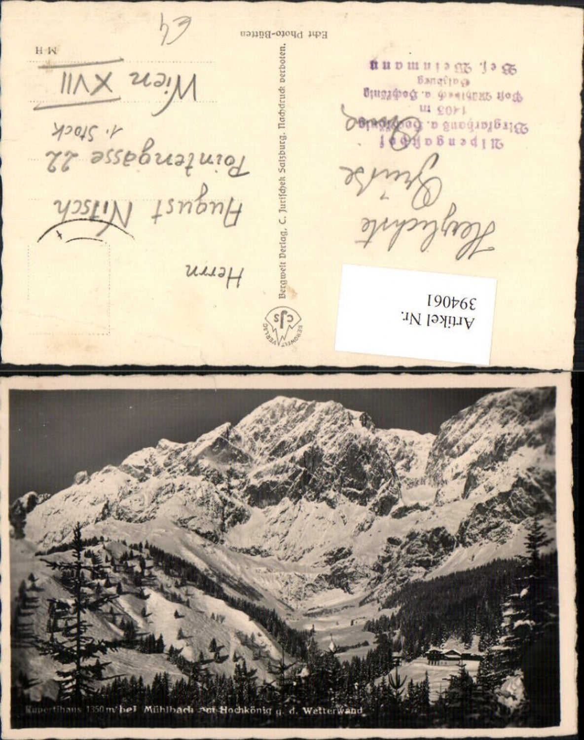 Alte Ansichtskarte – Old Postcard
