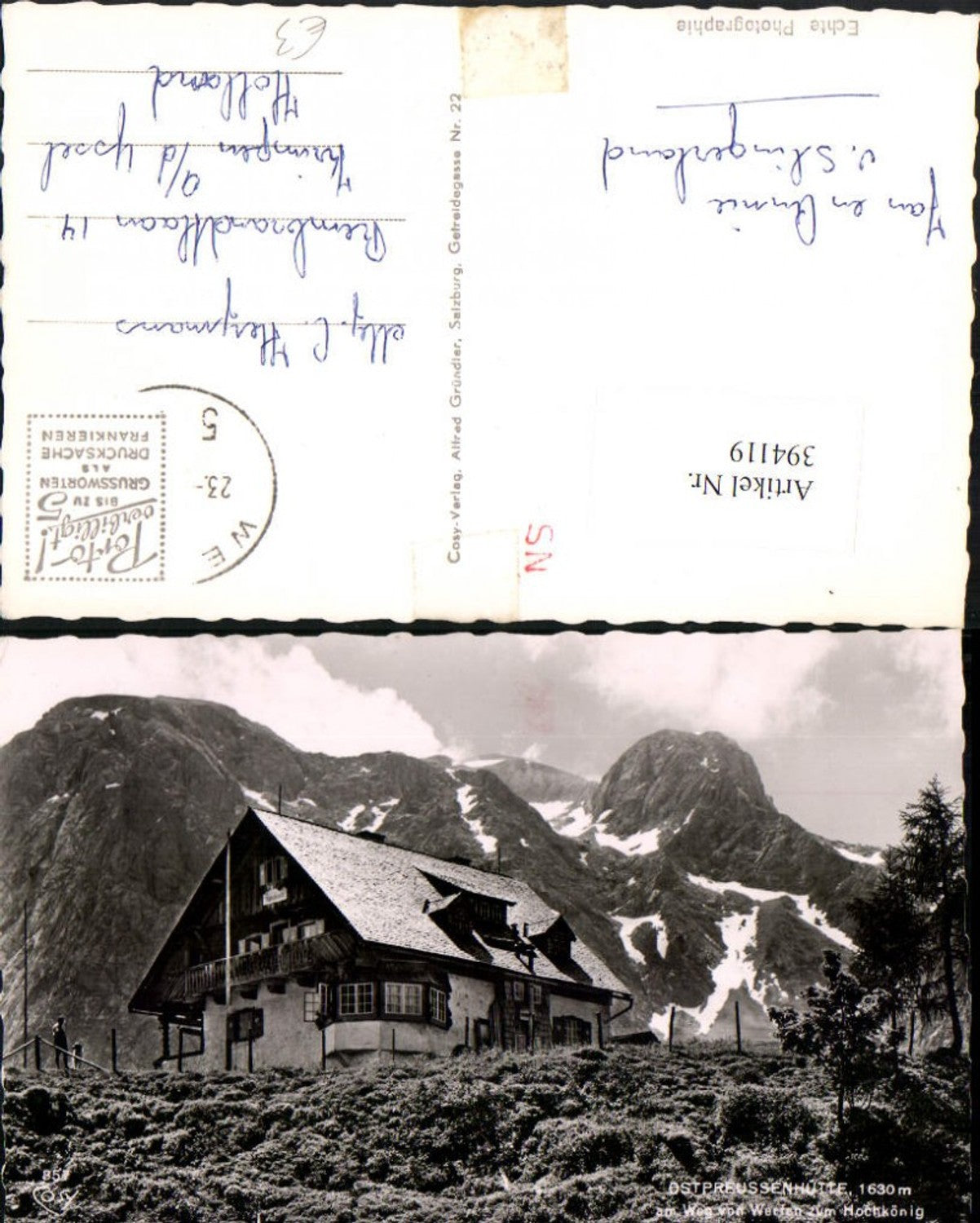Alte Ansichtskarte – Old Postcard
