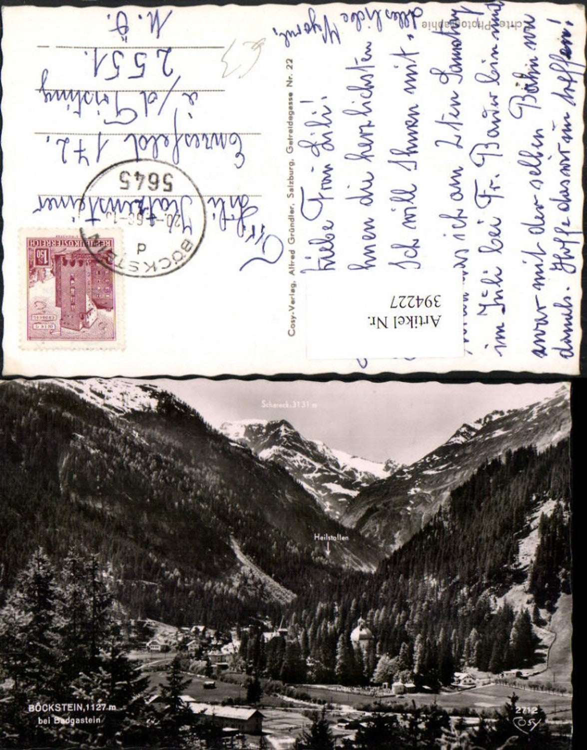 Alte Ansichtskarte – Old Postcard