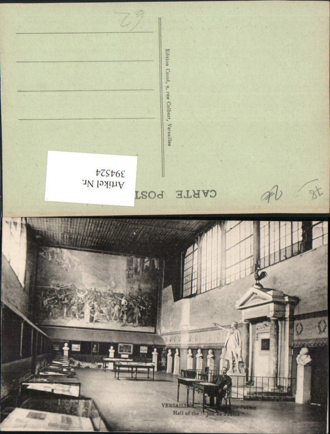 394524,Ile-de-France Yvelines Versailles Salle du Jeu de Paume Saal Innenansicht Büsten Statue