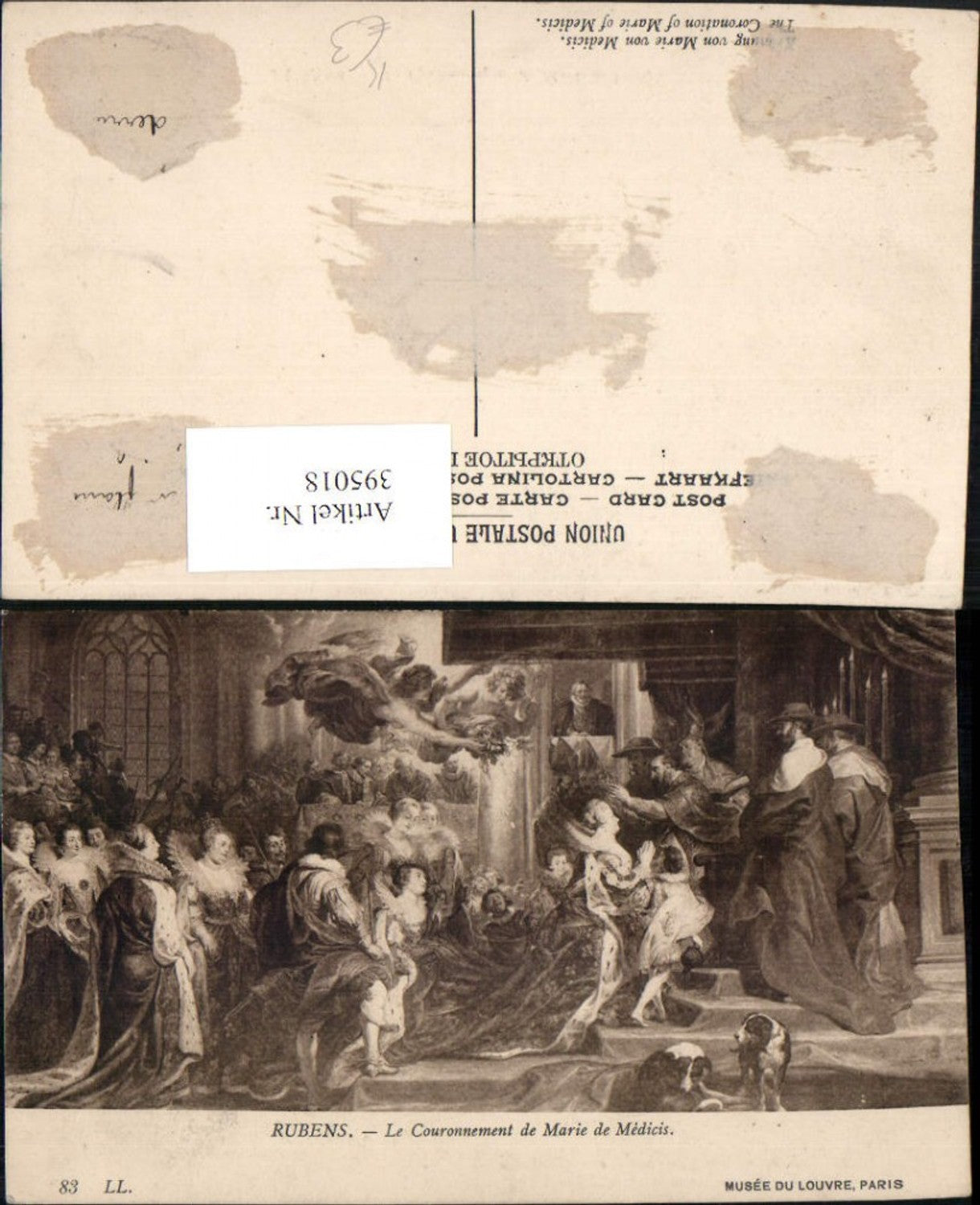 395018,Künstler AK Rubens Le Couronnement de Marie de Medicis Krönung