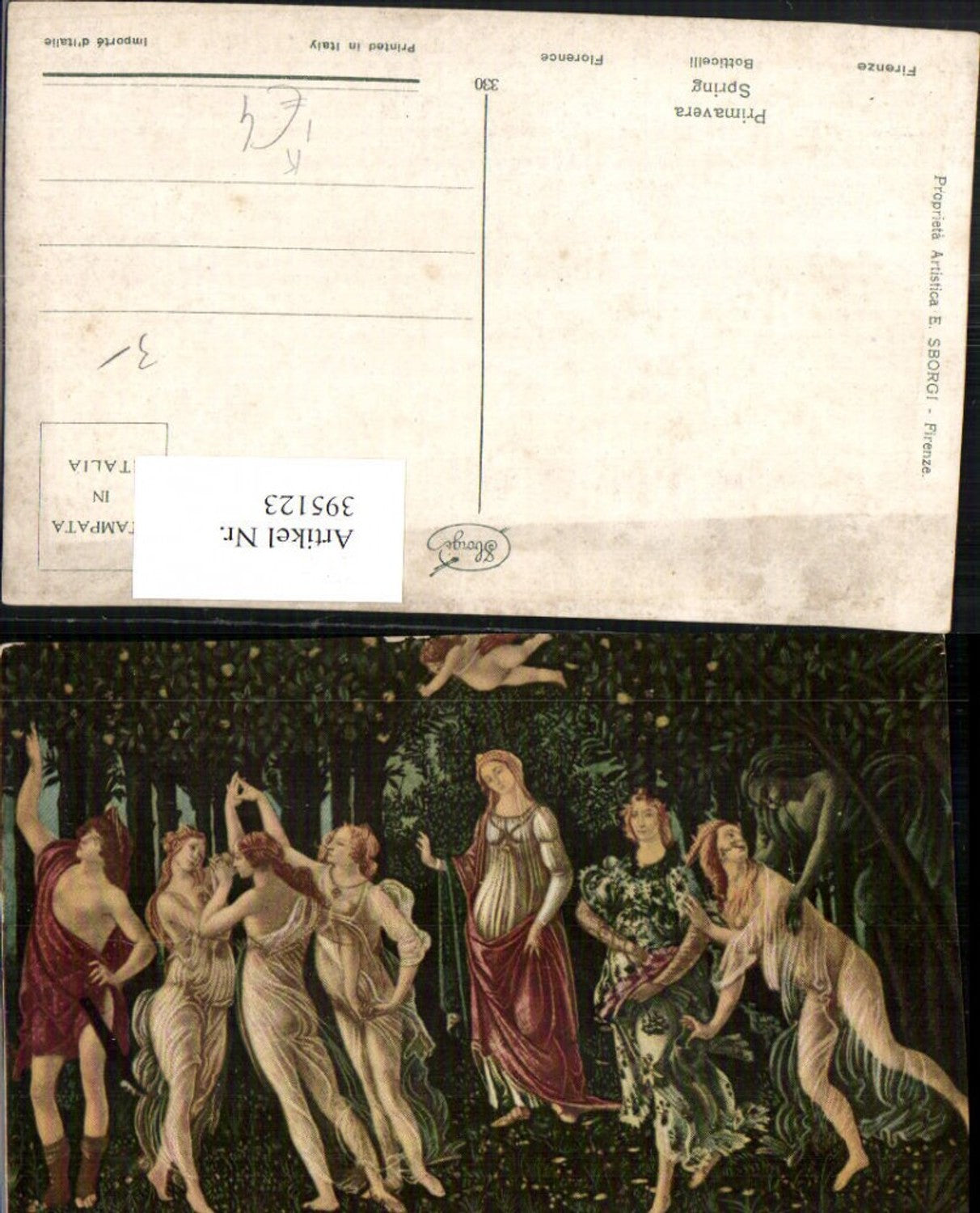 395123,Künstler AK Sandro Botticelli Primavera Spring Frauen