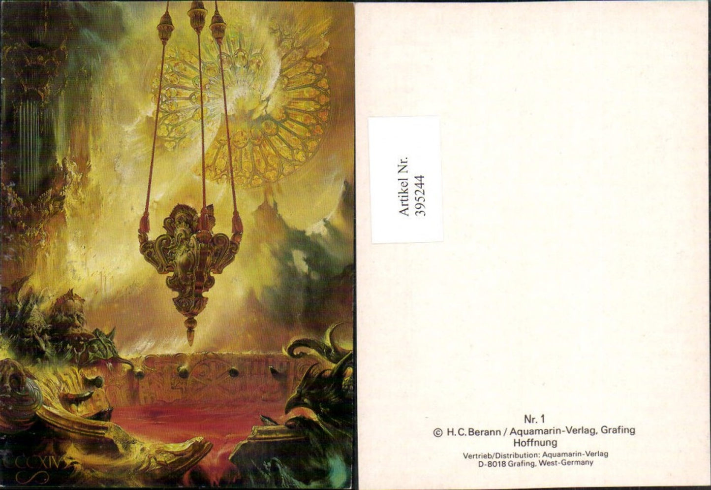 395244,Künstler AK Hoffnung Bekcen Vogel Monster pub Aquamarin-Verlag 1