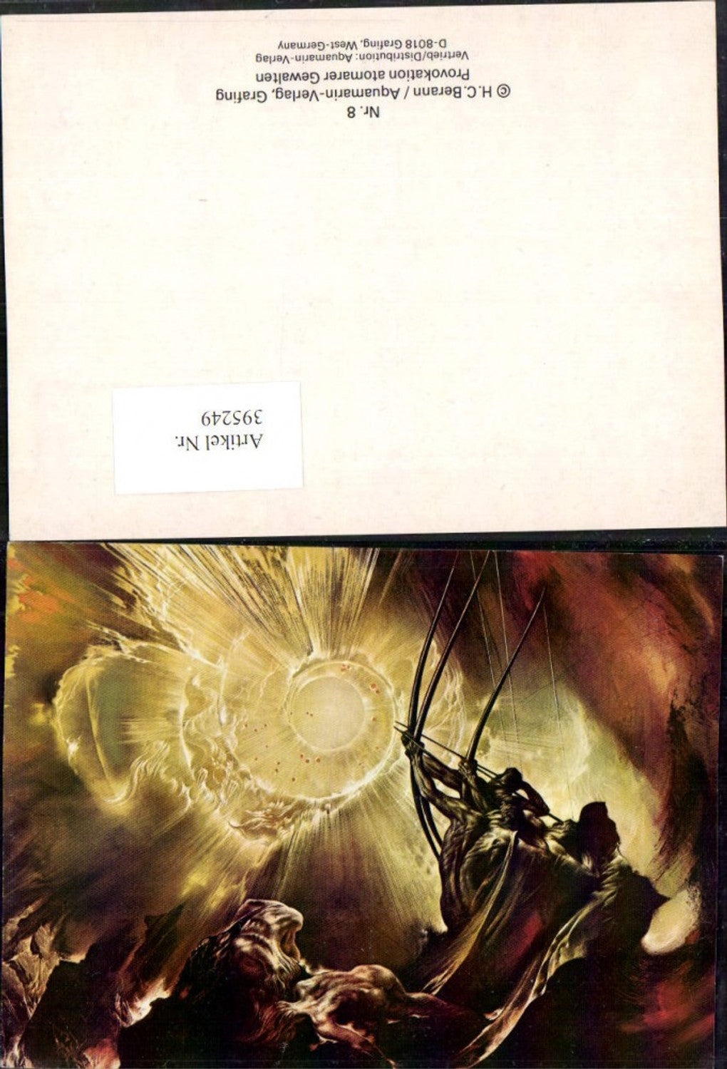 395249,Künstler AK Provokation atomarer Gewalten Bogen pub Aquamarin-Verlag 8