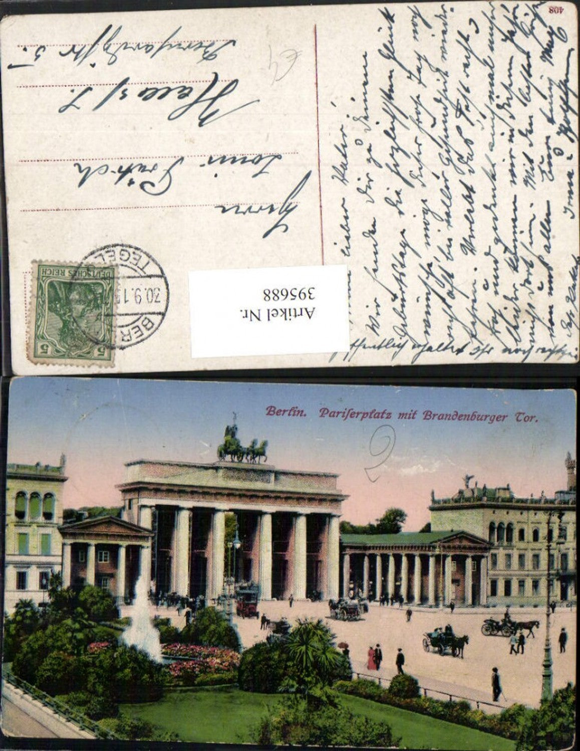 395688,Berlin Pariserplatz m. Brandenburger-Tor