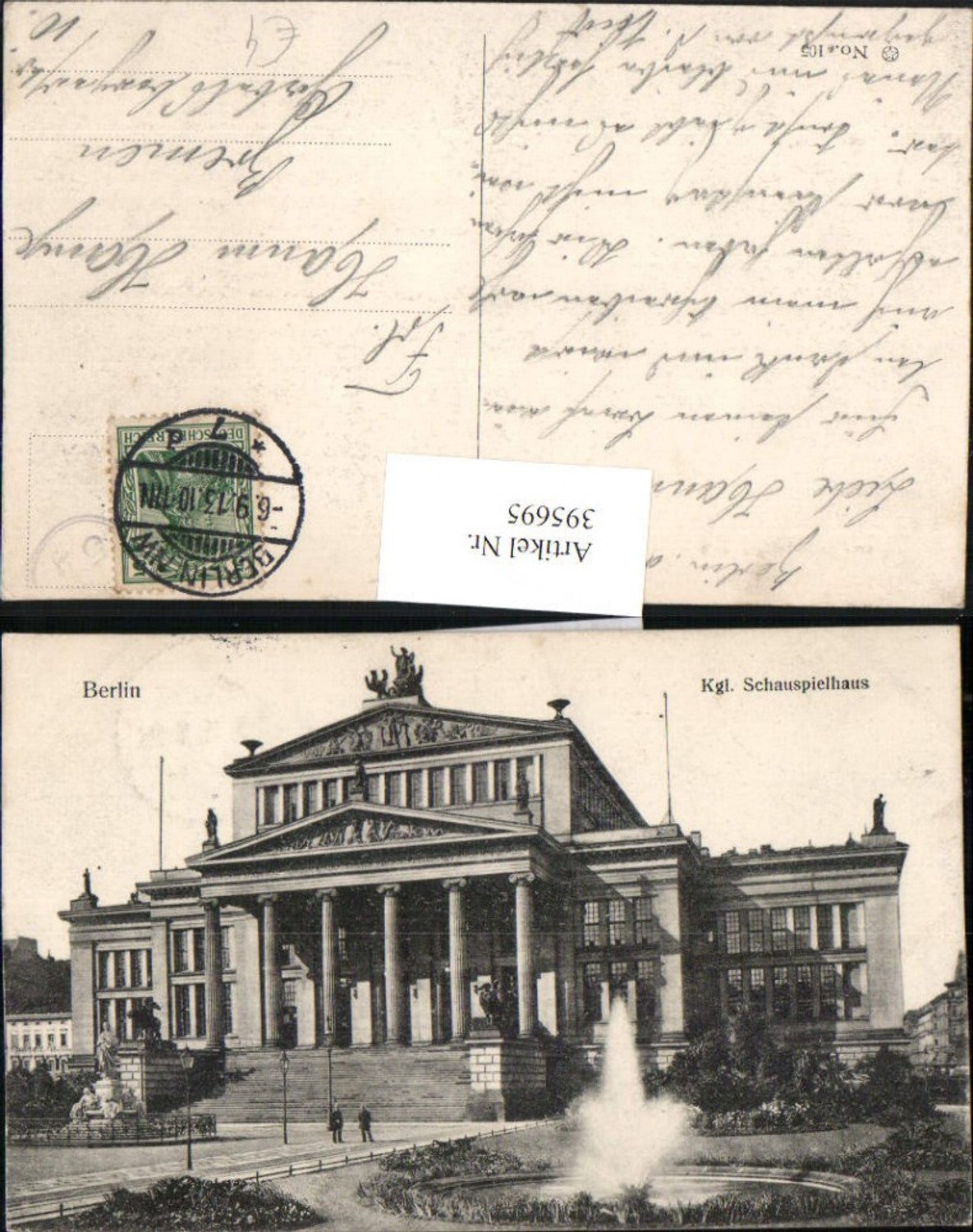 395695,Berlin Königliches Schauspielhaus Brunnen