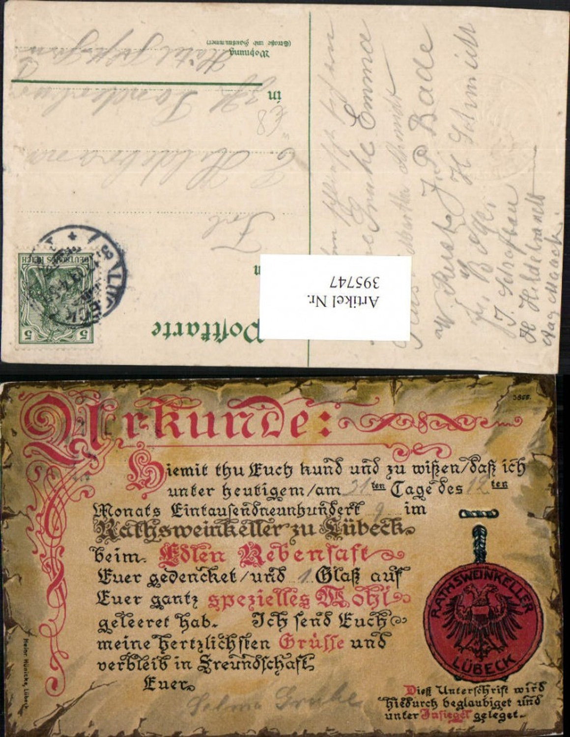 Alte Ansichtskarte – Old Postcard