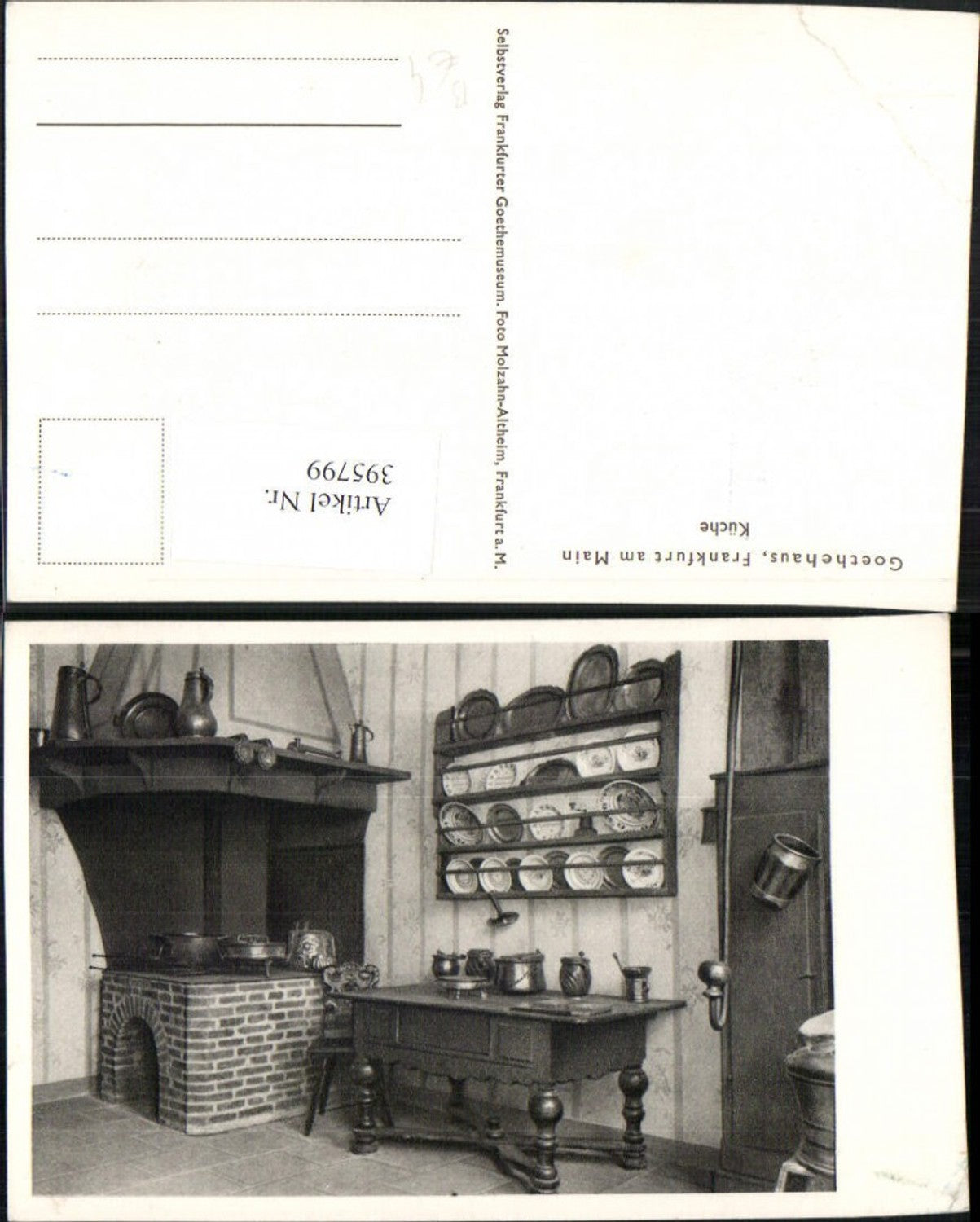 395799,Frankfurt am Main Goethehaus Küche Innenansicht