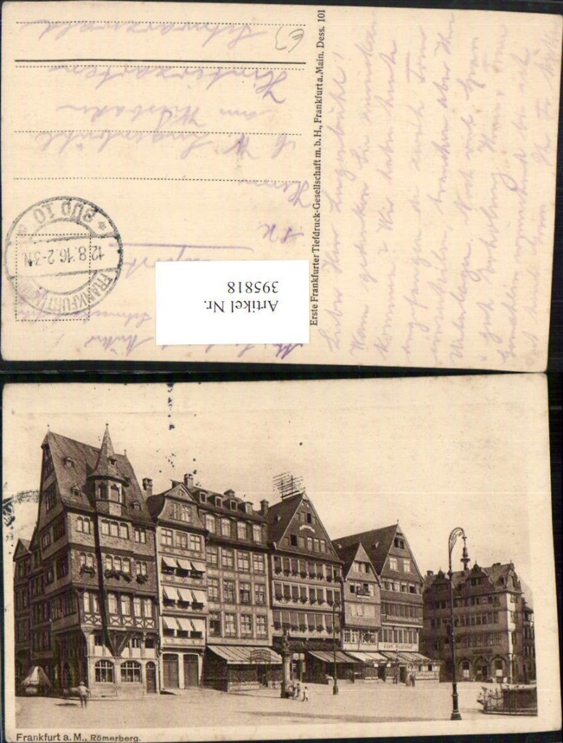 395818,Frankfurt am Main Römerberg Häuser