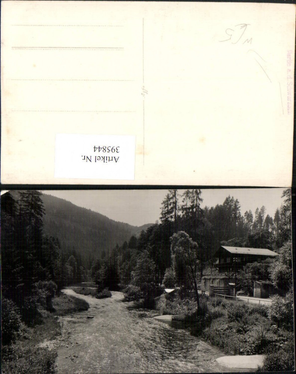 395844, Photo AK Partie Schwarzatal m. Schweizerhaus b. Bad Blankenburg