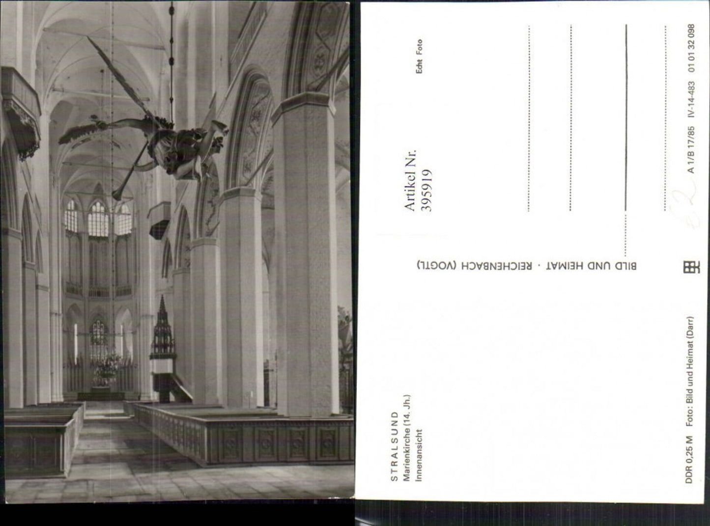 395919,Stralsund Marienkirche Kirche Innenansicht