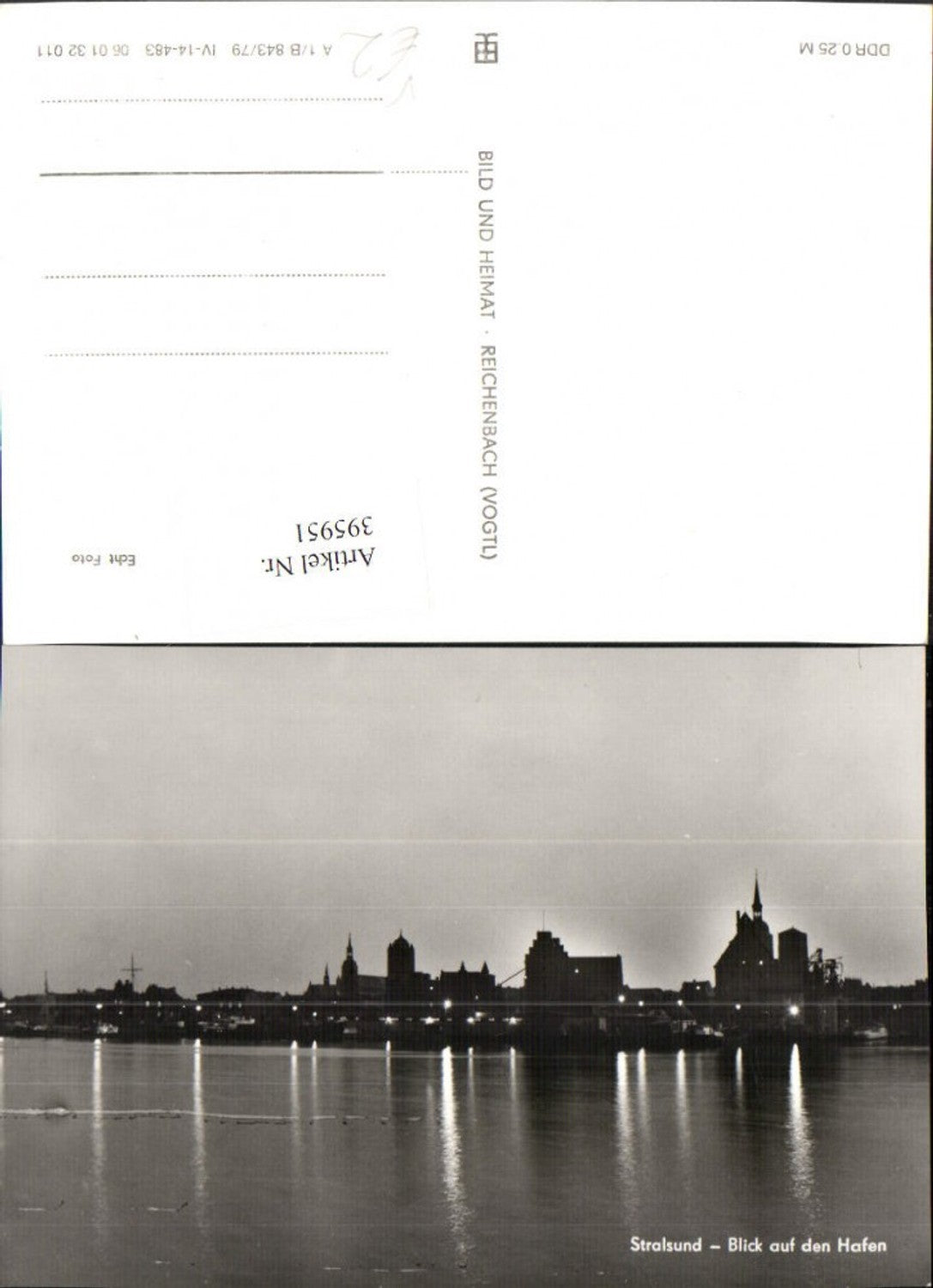 395951,Stralsund Teilansicht m. Hafen pub VEB