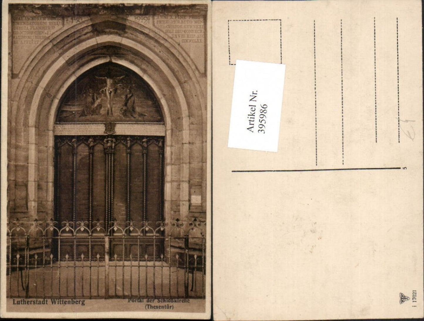 395986,Wittenberg Schlosskirche Kirche Portal