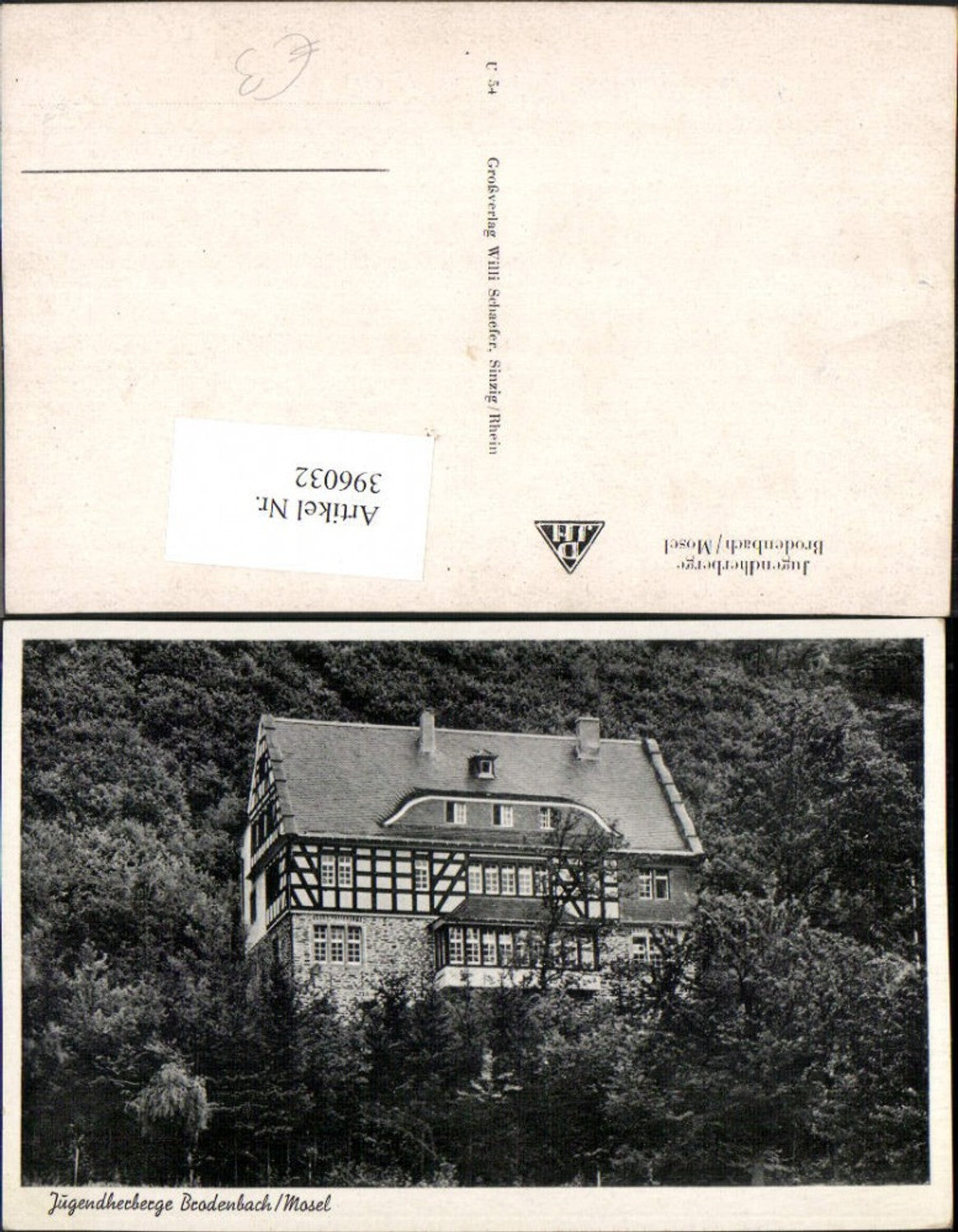 396032,Brodenbach an d. Mosel Jugendherberge
